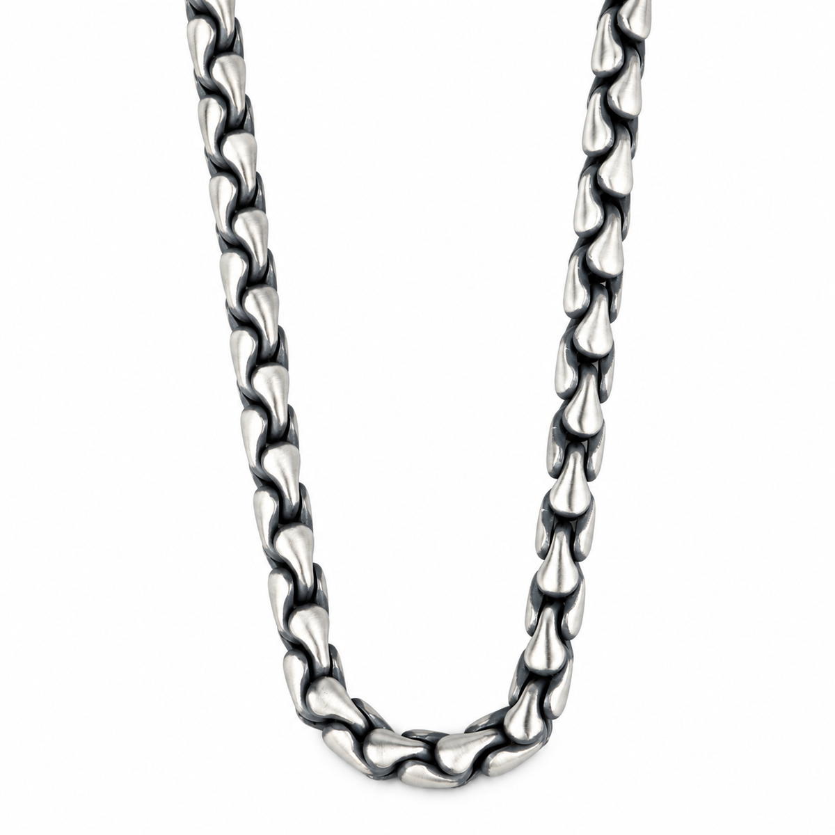 925 Sterling Silver 5mm Oxidized Chain Necklace for Men
