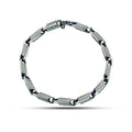 925 Men Silver Greek Decor Style Chain Bracelet