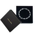 925 Men Silver Greek Decor Style Chain Bracelet