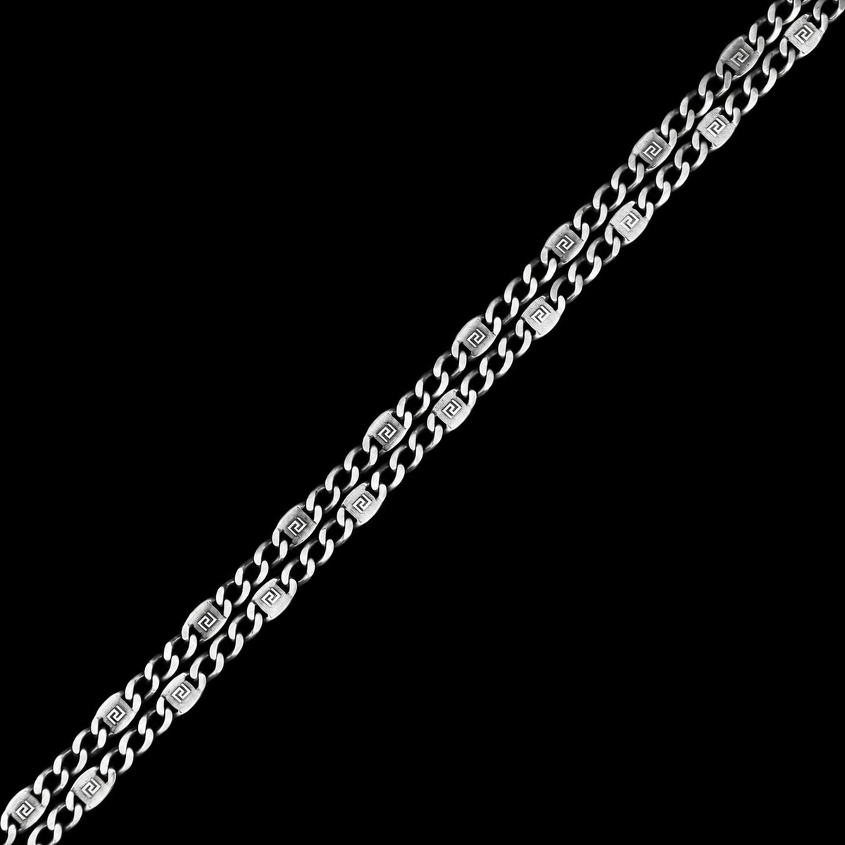 925 Sterling Silver Byzantine Chain Necklace for Men