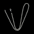 925 Sterling Silver 5mm Oxidized Ball Chain Necklace for Men