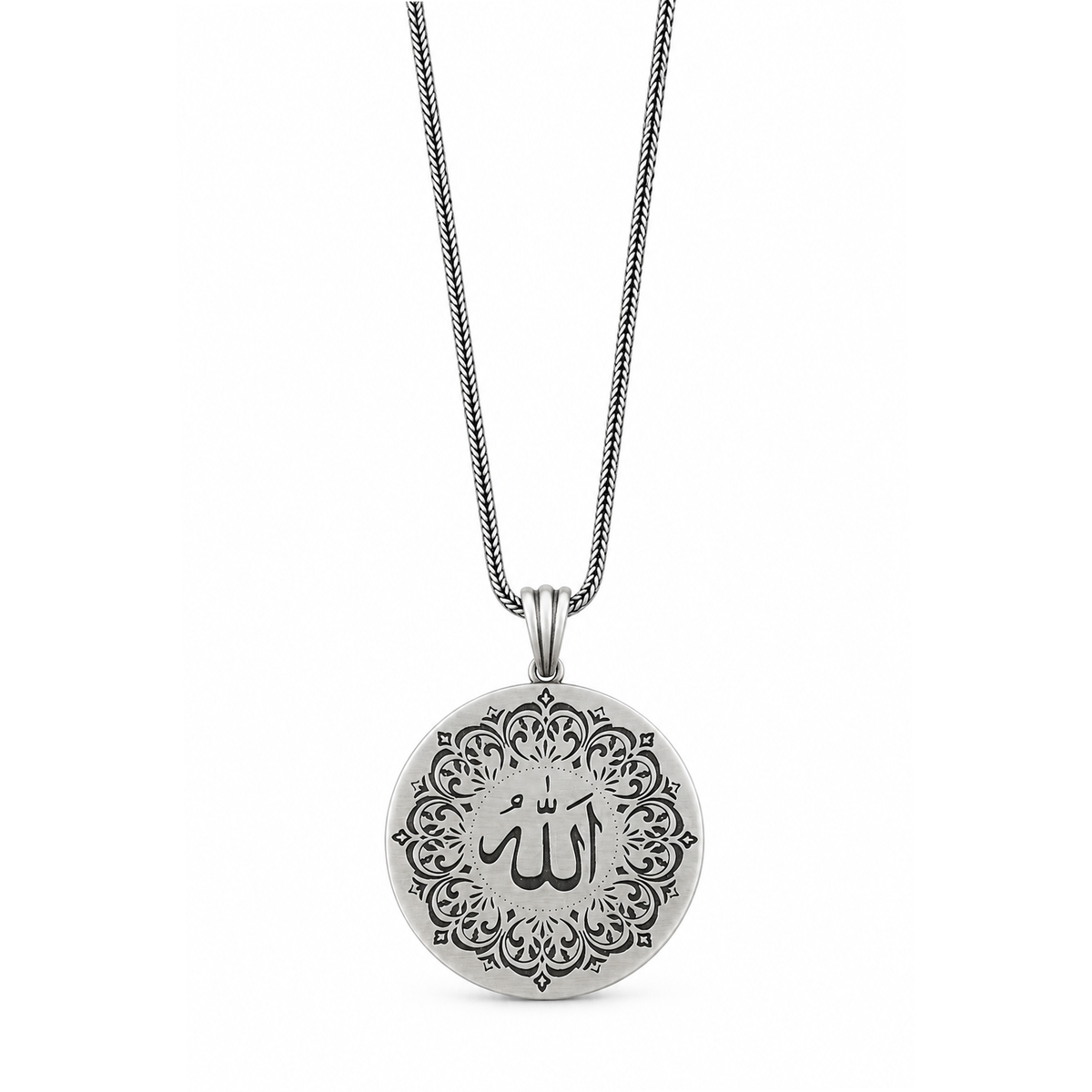 Men’s Oxidized Sterling Silver Chain Necklace – Vintage Gothic Link Chain, Handmade Heavy Silver Statement Jewelry