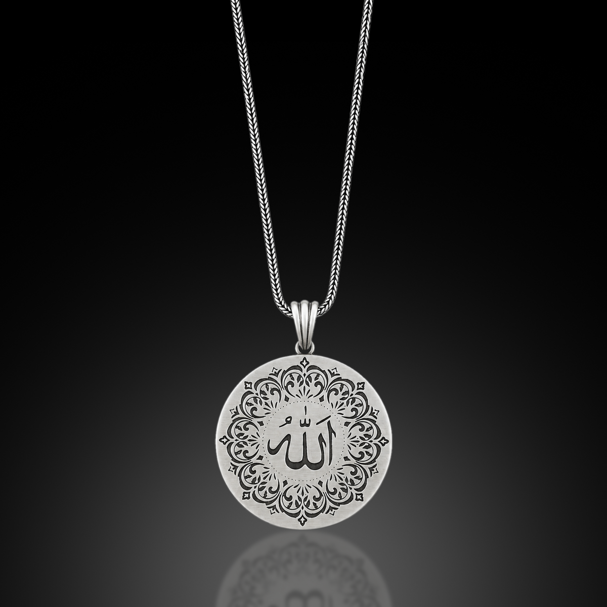 Men’s Oxidized Sterling Silver Chain Necklace – Vintage Gothic Link Chain, Handmade Heavy Silver Statement Jewelry