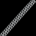925 Sterling Silver 8mm Oxidized Cuban Link Chain Necklace for Men
