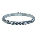 925 Solid Silver Franco Chain Bracelet, 7MM Double Franco Chain, Handmade Chain Bracelet Foxtail Link Bracelet