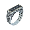 925 Sterling Silver 925 Sterling Silver Men’s Islamic Arabic Signet Ring, 925K Sterling Silver Ring, Handmade Jewelry