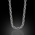925 Sterling Silver Oxidized Gothic Chain Necklace for Men