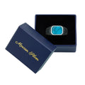 Men Handmade Greek Style Natural Turquoise Ring