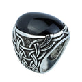 Men Silver Onyx Signet Ring, Engraved Onyx Oval Ring, Onyx Large Ring, Pinky Men Ring, Onyx Statement Ring, Gift For Men, Mens Gift