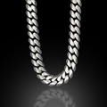 925 Sterling Silver 10mm Handmade Cuban Curb Chain Necklace for Men