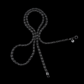 925 Sterling Silver Black Onyx Bead Chain Necklace for Men