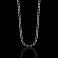 925 Sterling Silver Black Onyx Chain Necklace for Men