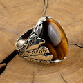 Silver Handmade Tiger Eye Stone Ring