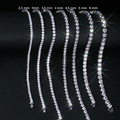 925 Sterling Silver Ideal Cut Moissanite Silver Ice Out Tennis Bracelet