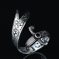 925 Sterling Silver Engraved Double Zulfiqar Sword Ring