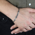 925 Silver Zulfiqar Sword Bracelet, Black Onyx Sword Bracelet, Hz Ali Zulfiqar Bracelet