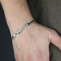 925 Silver Zulfiqar Sword Bracelet, Hz Ali Zulfiqar Chain Bracelet, Foxtail Sword Bracelet