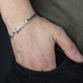 925 Silver Zulfiqar Sword Bracelet, Hz Ali Zulfiqar Chain Bracelet, Foxtail Sword Bracelet