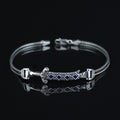 925 Silver Sword Chain Bracelet, Sapphire Hz Ali Zulfiqar Bracelet, Silver Sword Bracelet