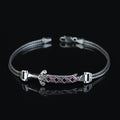 925 Silver Chain Zulfiqar Bracelet, Ruby Stone Sword Bracelet, Hz. Ali's Zulfiqar Chain Bracelet