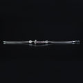 925 Silver Chain Zulfiqar Bracelet, Ruby Stone Sword Bracelet, Hz. Ali's Zulfiqar Chain Bracelet