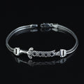 925 Silver Zulfiqar Sword Bracelet, Black Onyx Sword Bracelet, Hz Ali Zulfiqar Bracelet