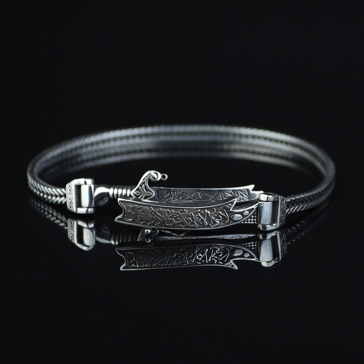 925 Silver Zulfiqar Sword Bracelet, Hz Ali Zulfiqar Chain Bracelet, Foxtail Sword Bracelet