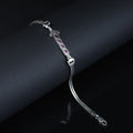 925 Silver Chain Zulfiqar Bracelet, Ruby Stone Sword Bracelet, Hz. Ali's Zulfiqar Chain Bracelet
