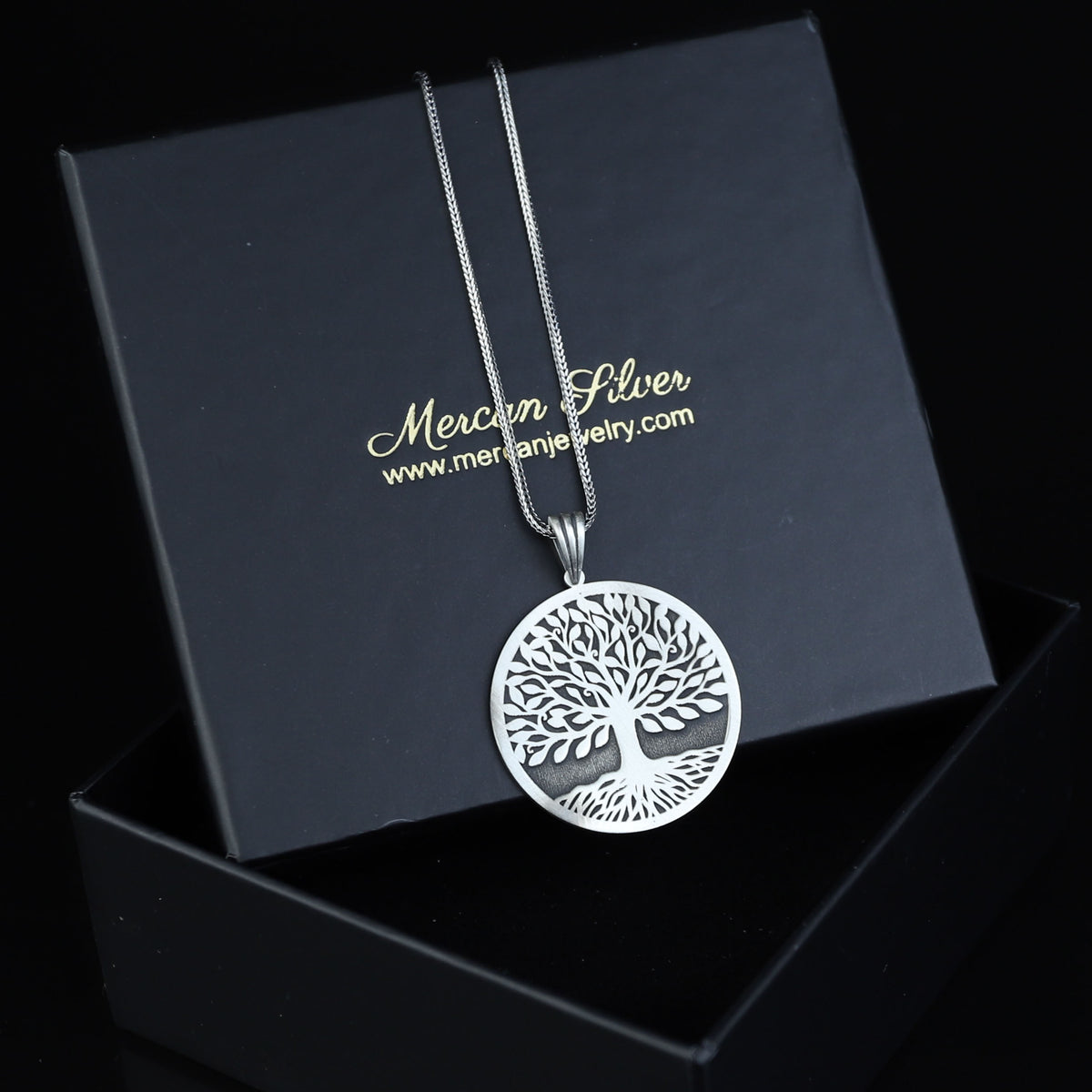 Tree of Life Necklace, 925 Sterling Silver Pendant, Handmade Tree of Life Jewelry, Gift for Men and Women