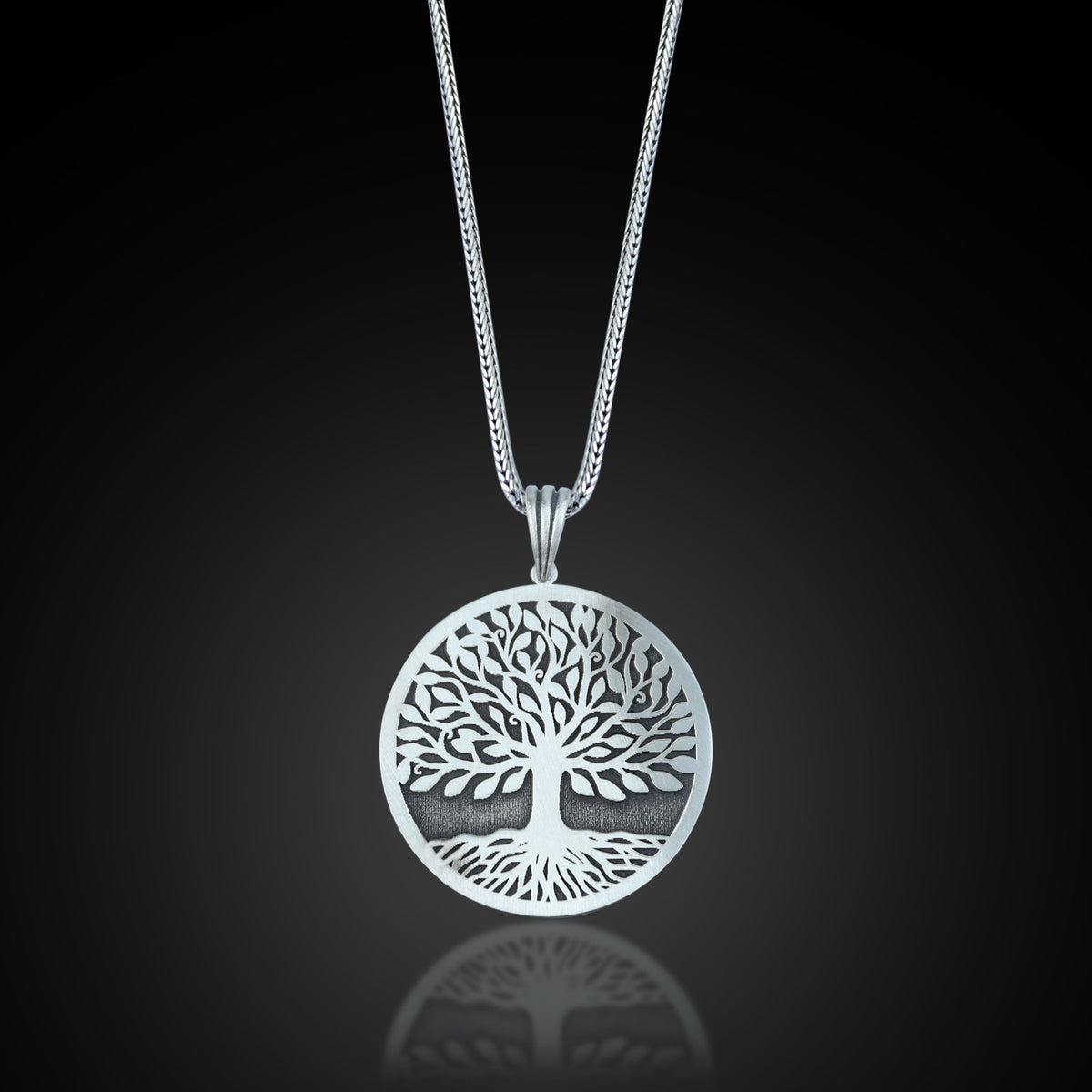 Tree of Life Necklace, 925 Sterling Silver Pendant, Handmade Tree of Life Jewelry, Gift for Men and Women