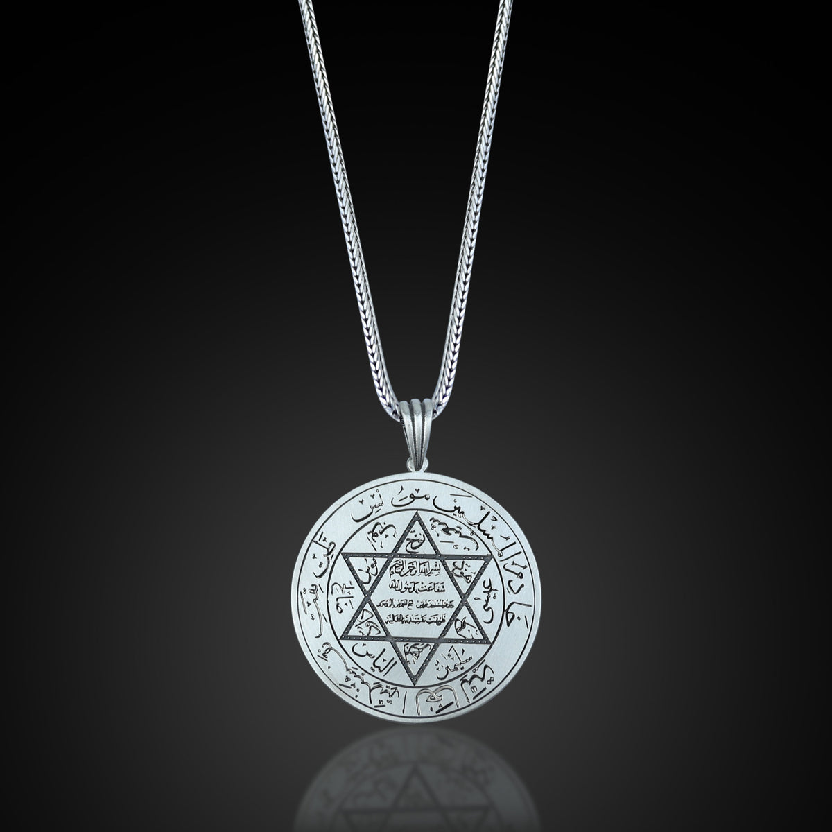 Solomon Seal Necklace, 925 Sterling Silver Pendant, Star of David Necklace, Handmade Spiritual Jewelry