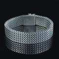 925 Men Silver Franco Chain Bracelet, 16MM Franco Solid Silver Chain, Heavy Double Men Chain Link Bracelet, Bracelets For Men