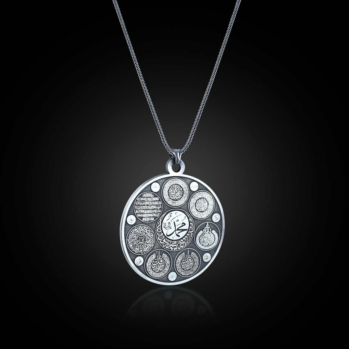 Silver Handmade Islamic Quran Necklace Protective Necklace Silver Surah Necklace