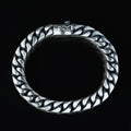 925 Solid Silver Curb Chain Bracelet, Heavy Franco Chain Bracelet, 10MM Handmade Chain Bracelet Curb Link Bracelet, Unique Men Chain Gift