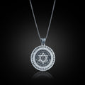 Sterling Silver Seal Of Solomon Signet Pendant