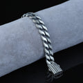Silver 12MM Handmade Chain Bracelet, Elegant Men Chain Bracelet,Cuban Link Chain Bracelet, Perfect Men's Bracelet, Gift For Men