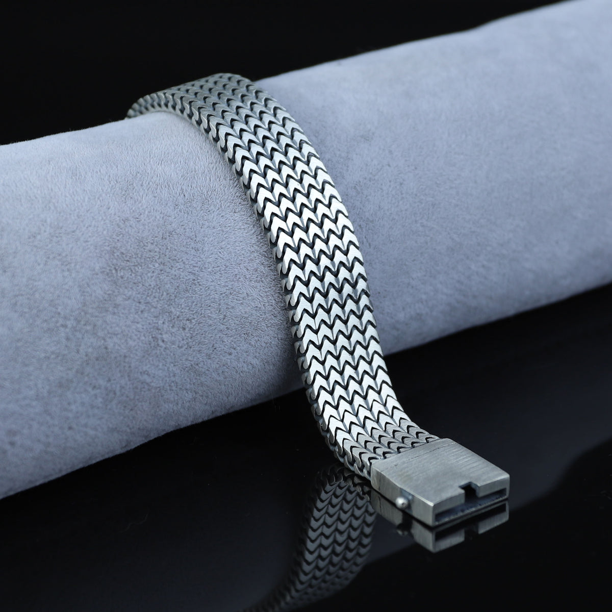 925 Men Silver Franco Chain Bracelet, 16MM Franco Solid Silver Chain, Heavy Double Men Chain Link Bracelet, Bracelets For Men