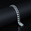 Silver 12MM Handmade Chain Bracelet, Elegant Men Chain Bracelet,Cuban Link Chain Bracelet, Perfect Men's Bracelet, Gift For Men