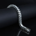 925 Solid Silver Curb Chain Bracelet, Heavy Franco Chain Bracelet, 10MM Handmade Chain Bracelet Curb Link Bracelet, Unique Men Chain Gift