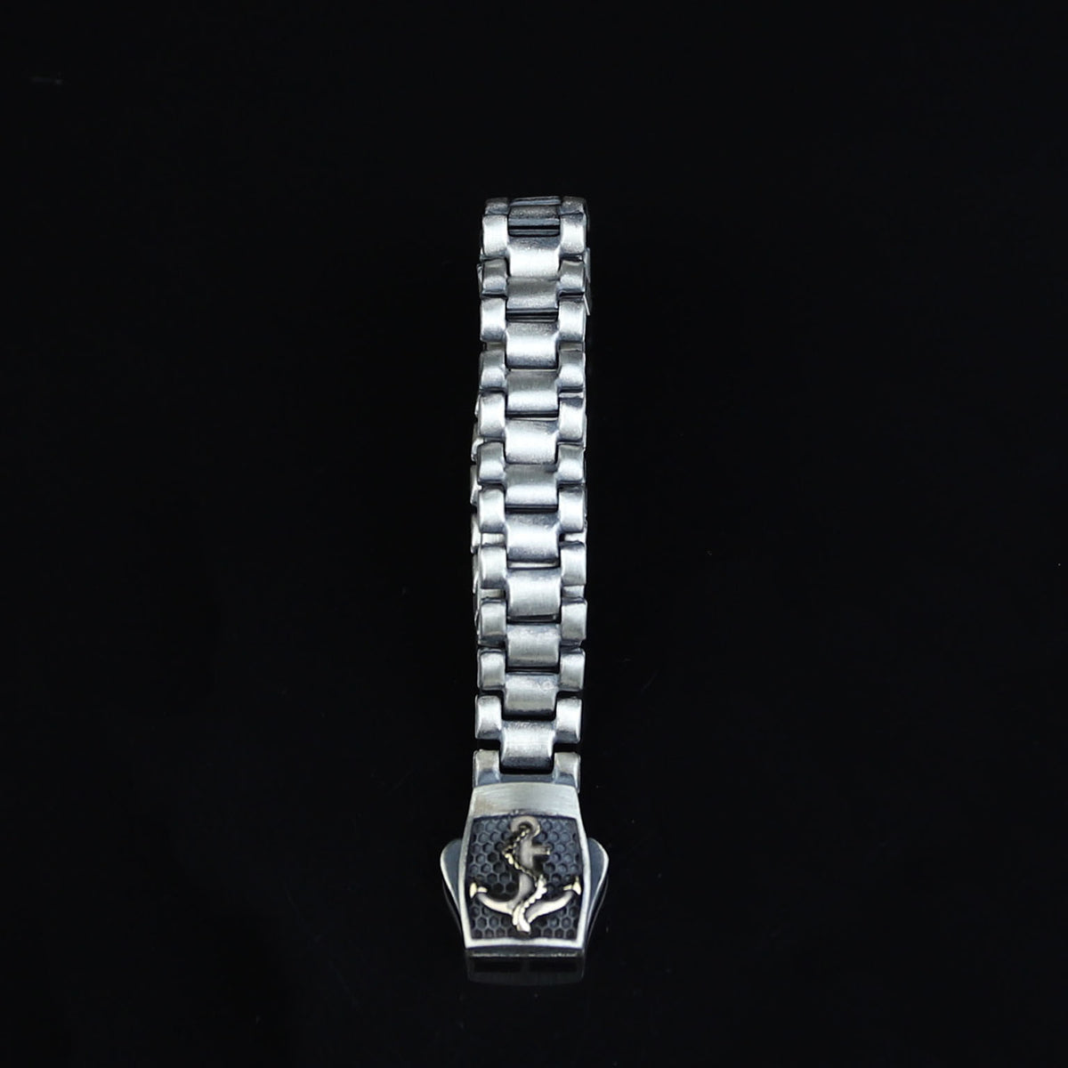 925 Sterling Silver Watch Band Bracelet, Anchor Figured Watch Band Bracelet, 10MM Chain Bracelet, Modern Bracelet For Men