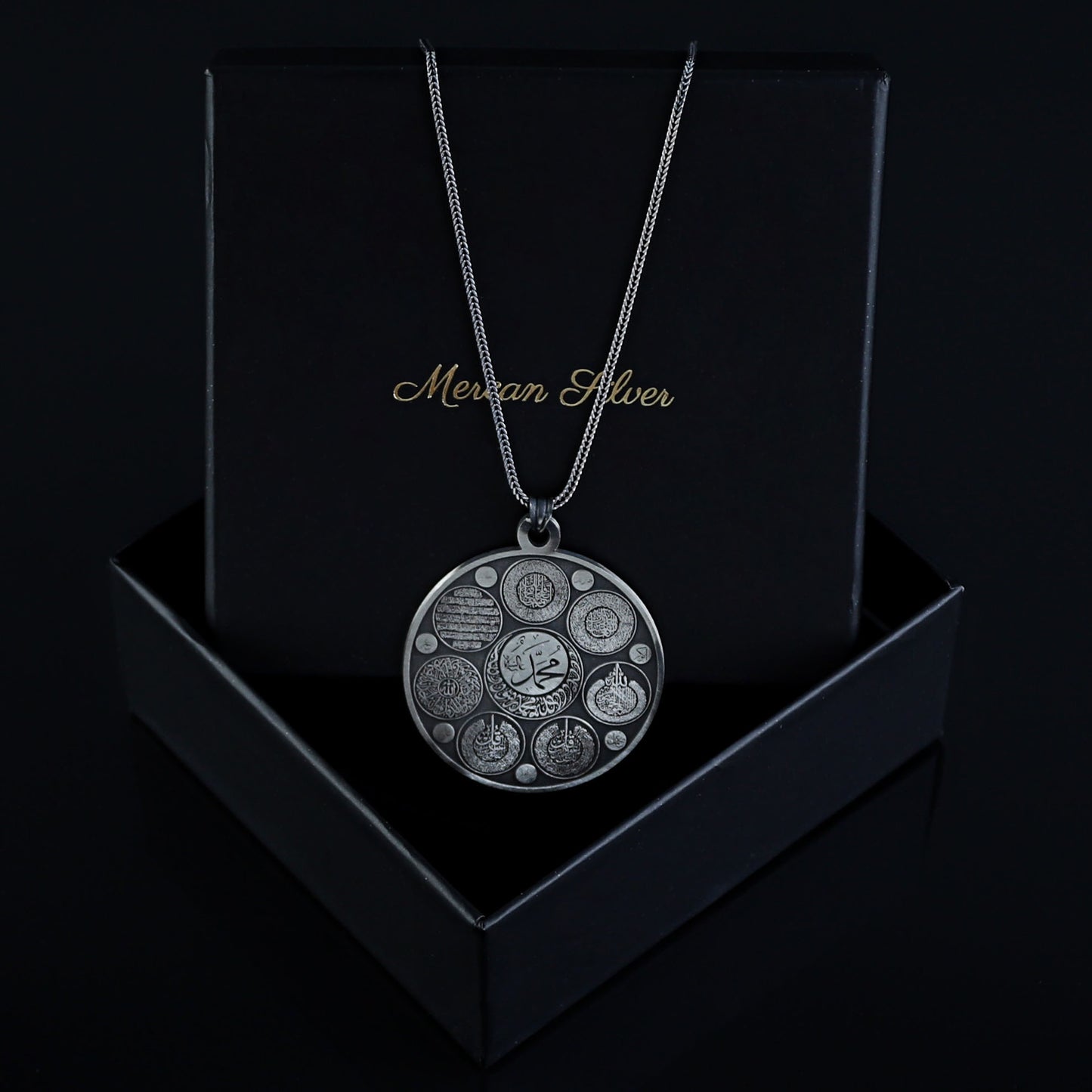 Silver Handmade Islamic Quran Necklace Protective Necklace Silver Surah Necklace