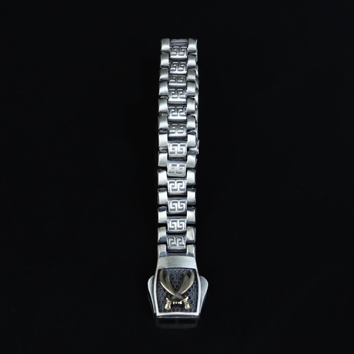 Silver Zulfiqar Sword Bracelet, Greek Style Chain Sword Bracelet, Hz Ali Zulfiqar Bracelet, King Chain Bracelet, 925 Sterling Silver