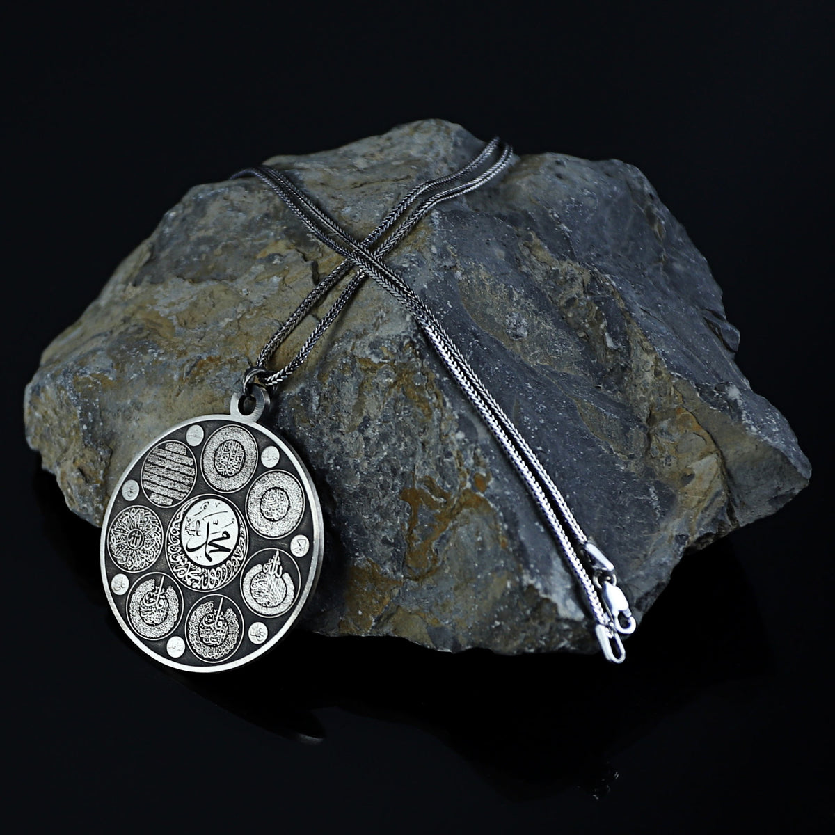 Silver Handmade Islamic Quran Necklace Protective Necklace Silver Surah Necklace