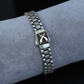 Silver Zulfiqar Sword Bracelet, Greek Style Chain Sword Bracelet, Hz Ali Zulfiqar Bracelet, King Chain Bracelet, 925 Sterling Silver