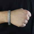 925 Sterling Silver Watch Band Bracelet, Anchor Figured Watch Band Bracelet, 10MM Chain Bracelet, Modern Bracelet For Men