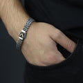 925 Silver King Chain Zulfiqar Sword Bracelet, Chain Hz Ali Sword Bracelet, Silver Sword Bracelet, Handmade Men Bracelet