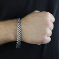 Silver Scorpion Signet Chain Bracelet, Men Chain Bracelet, Silver Link Chain Men Bracelet, Men Animal Bracelet, Unique Men Father Day Gift