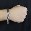Silver 10MM Cuban Chain Bracelet, Anchor Cuban Chain Men Bracelet, 10MM Cuban Chain Bracelet, Perfect Men's Bracelet, 925 Solid Silver