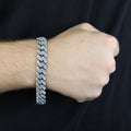 Solid 10MM 925 Sterling Silver Bracelet, Curb Chain Bracelet , Silver Vintage Heavy Men Chain Bracelet