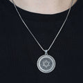 Sterling Silver Seal Of Solomon Signet Pendant